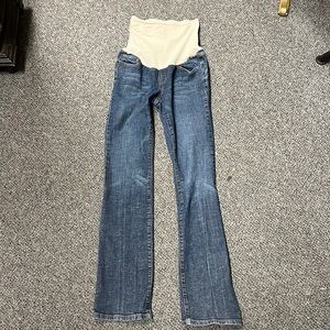 INDIGO BLUE | straight leg maternity jeans size small